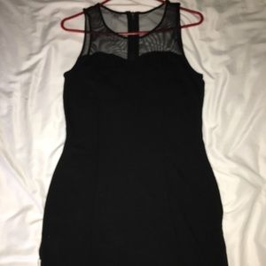 Black fitted dress